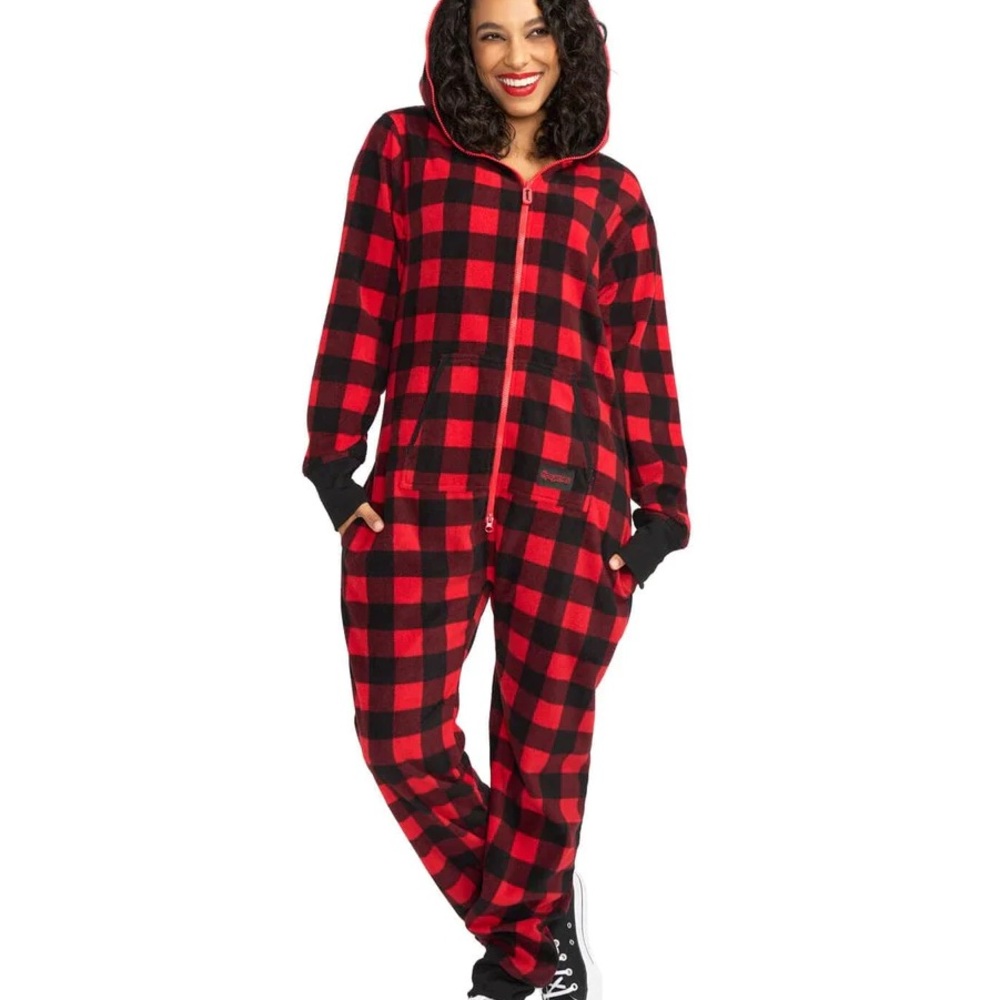 Women’s Cozy Winter “Lumberjack” Onesie from TIPSY ELVES